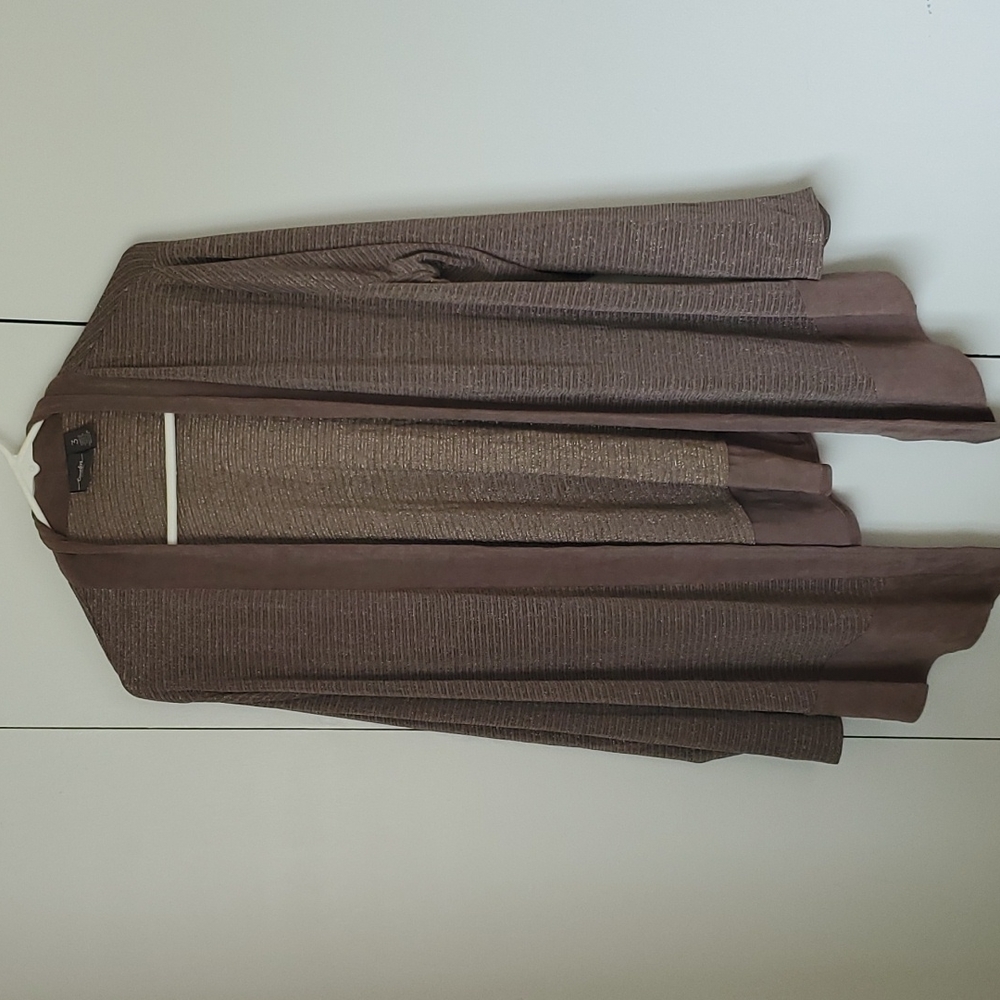 XL Chico's Cardigan with metallic thread